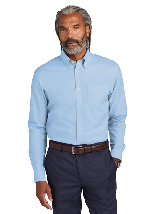 Men's 1-Pocket Stretch Pinpoint Shirt - BB18000 - Newport Blue