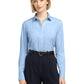Women's Pocketless Stretch Pinpoint Shirt - BB18001 - Newport Blue