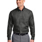 Men's 1-Pocket Stretch Nailhead Shirt - BB18002 - Deep Black