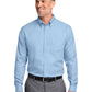 Men's 1-Pocket Stretch Nailhead Shirt - BB18002 - Newport Blue