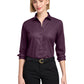 Women's Pocketless Stretch Nailhead Shirt - BB18003 - Navy Blazer/ Vintage Port