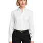 Women's Pocketless Stretch Nailhead Shirt - BB18003 - White