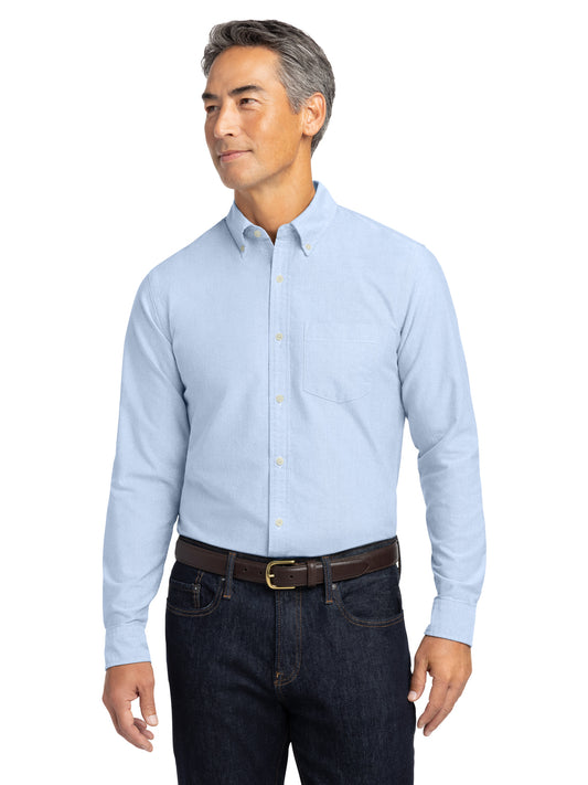 Men's 1-Pocket Oxford Cloth Shirt - BB18004 - Newport Blue