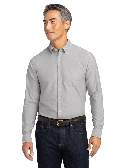 Men's 1-Pocket Oxford Cloth Shirt - BB18004 - Windsor Grey