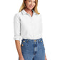 Women's Pocketless Oxford Cloth Shirt - BB18005 - White