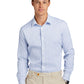 Men's Pocketless Tech Stretch Patterned Shirt - BB18006 - White/ Newport Blue Grid Check