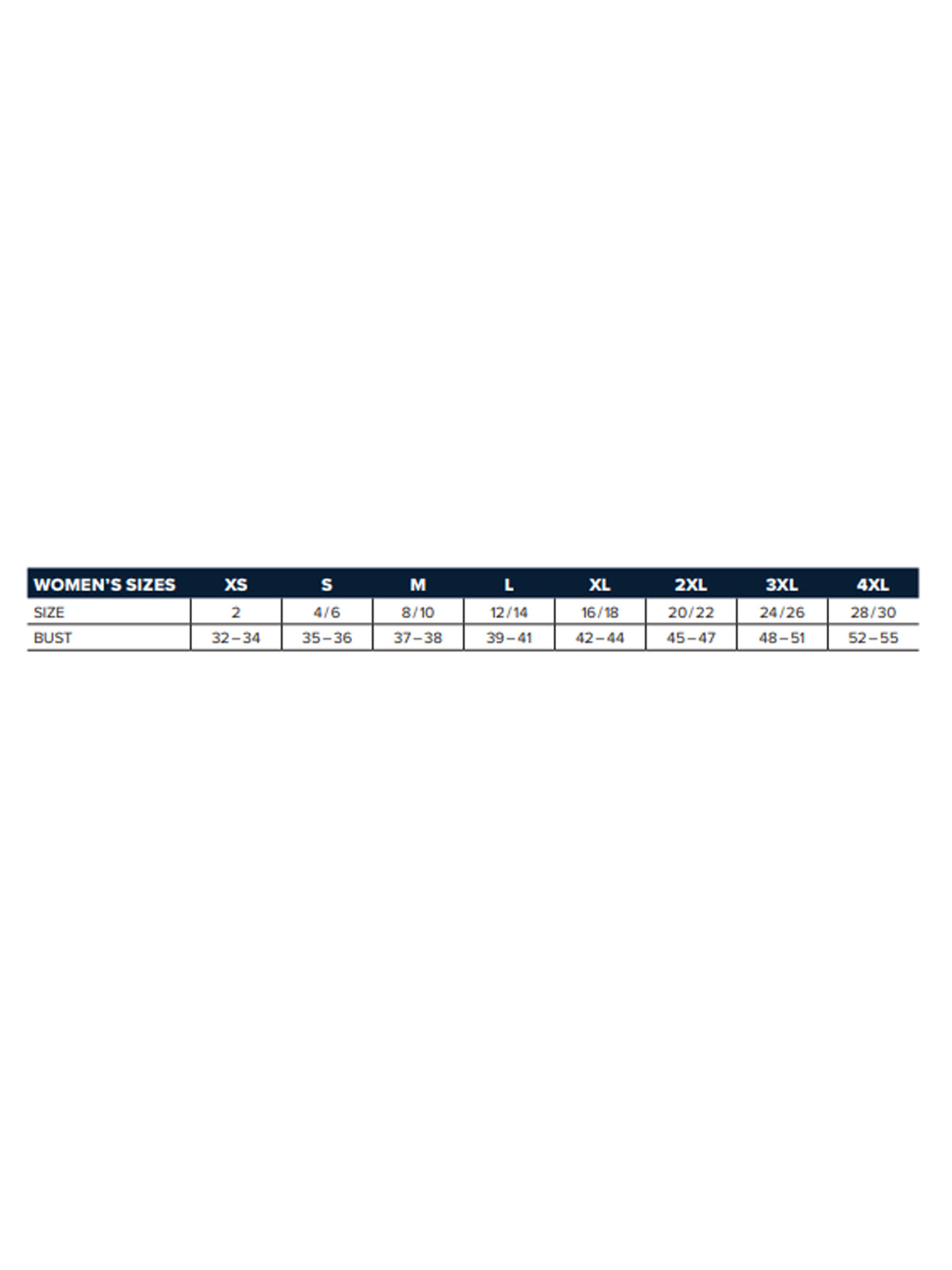 SIZECHART