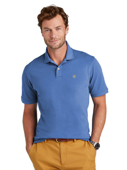 Men's Pocketless Pima Cotton Pique Polo - BB18200 - Charter Blue