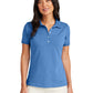 Women's Pocketless Pique Polo - BB18201 - Charter Blue