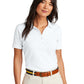 Women's Pocketless Pique Polo - BB18201 - White