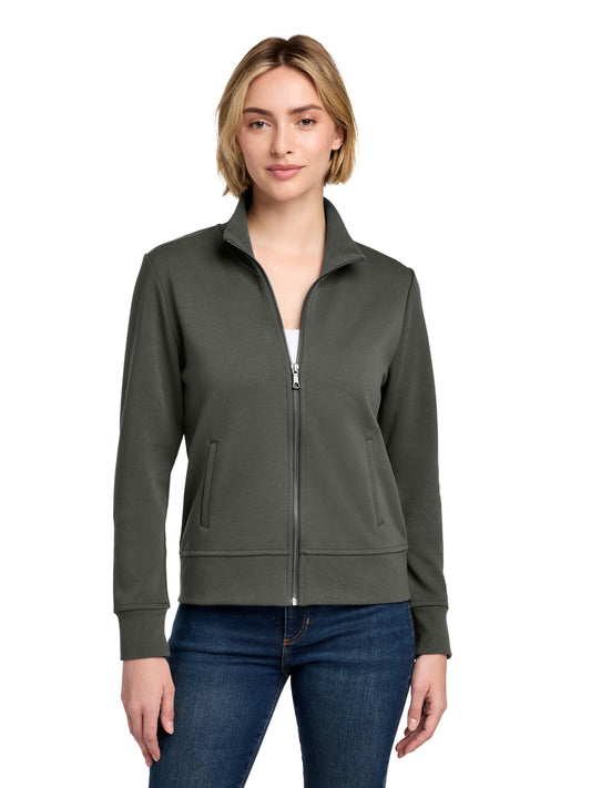 Women's 2-Pocket Full-Zip Jacket - BB18211 - Windsor Grey