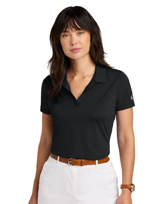 Women's Pocketless Moisture Wicking Polo - BB18221 - Deep Black
