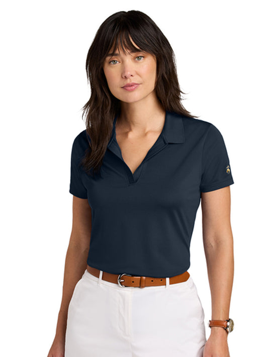 Women's Pocketless Moisture Wicking Polo - BB18221 - Navy Blazer