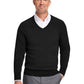 Men's Pocketless V-Neck Sweater - BB18400 - Deep Black