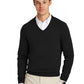Men's Pocketless V-Neck Sweater - BB18400 - Deep Black
