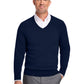 Men's Pocketless V-Neck Sweater - BB18400 - Navy Blazer