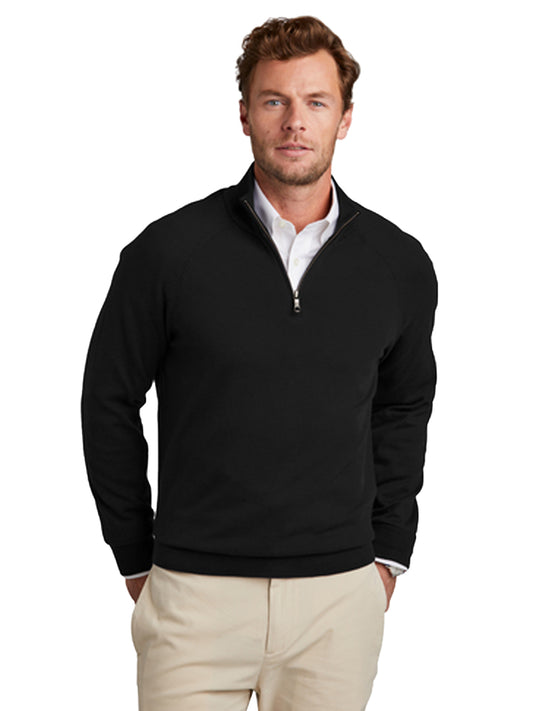 Men's Pocketless 1/4-Zip Sweater - BB18402 - Deep Black