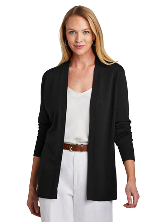 Women's Pocketless Cardigan Sweater - BB18403 - Deep Black