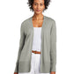 Women's Pocketless Cardigan Sweater - BB18403 - Light Shadow Grey Heather