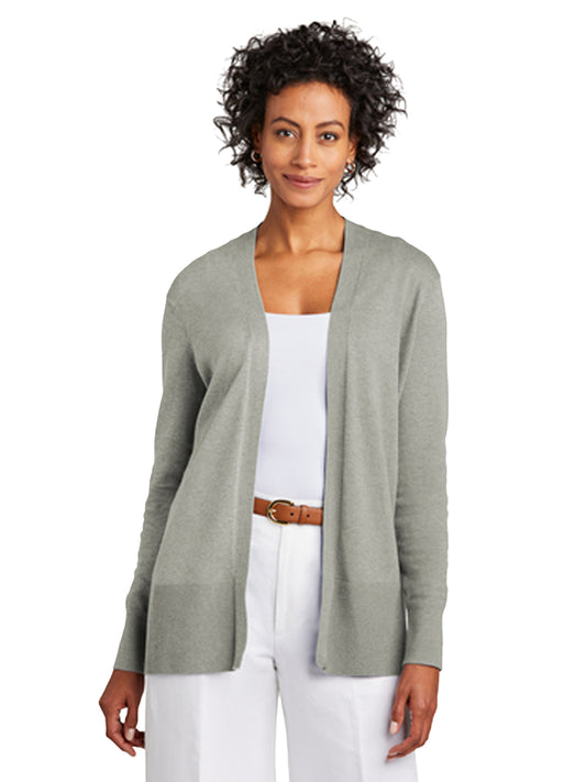 Women's Pocketless Cardigan Sweater - BB18403 - Light Shadow Grey Heather