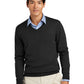 Men's Pocketless Merino V-Neck Sweater - BB18410 - Deep Black