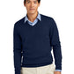 Men's Pocketless Merino V-Neck Sweater - BB18410 - Navy Blazer
