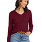 Women's Pocketless Merino Sweater - BB18411 - Vintage Port