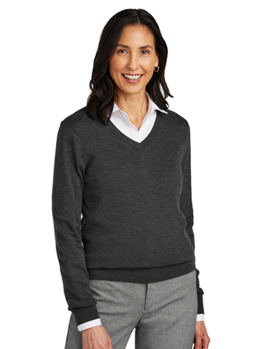 Women's Pocketless Merino Sweater - BB18411 - Windsor Grey Heather