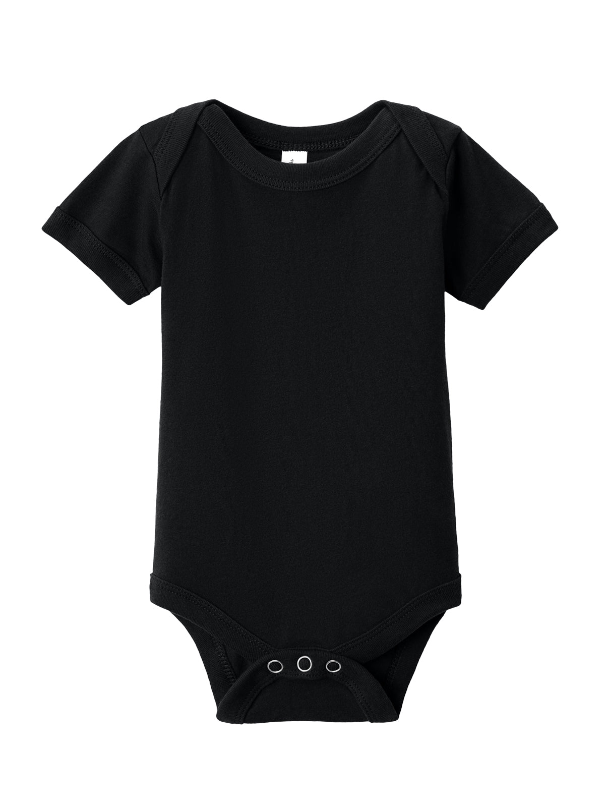 Unisex Infant Jersey Short Sleeve One Piece - BC100B - Black