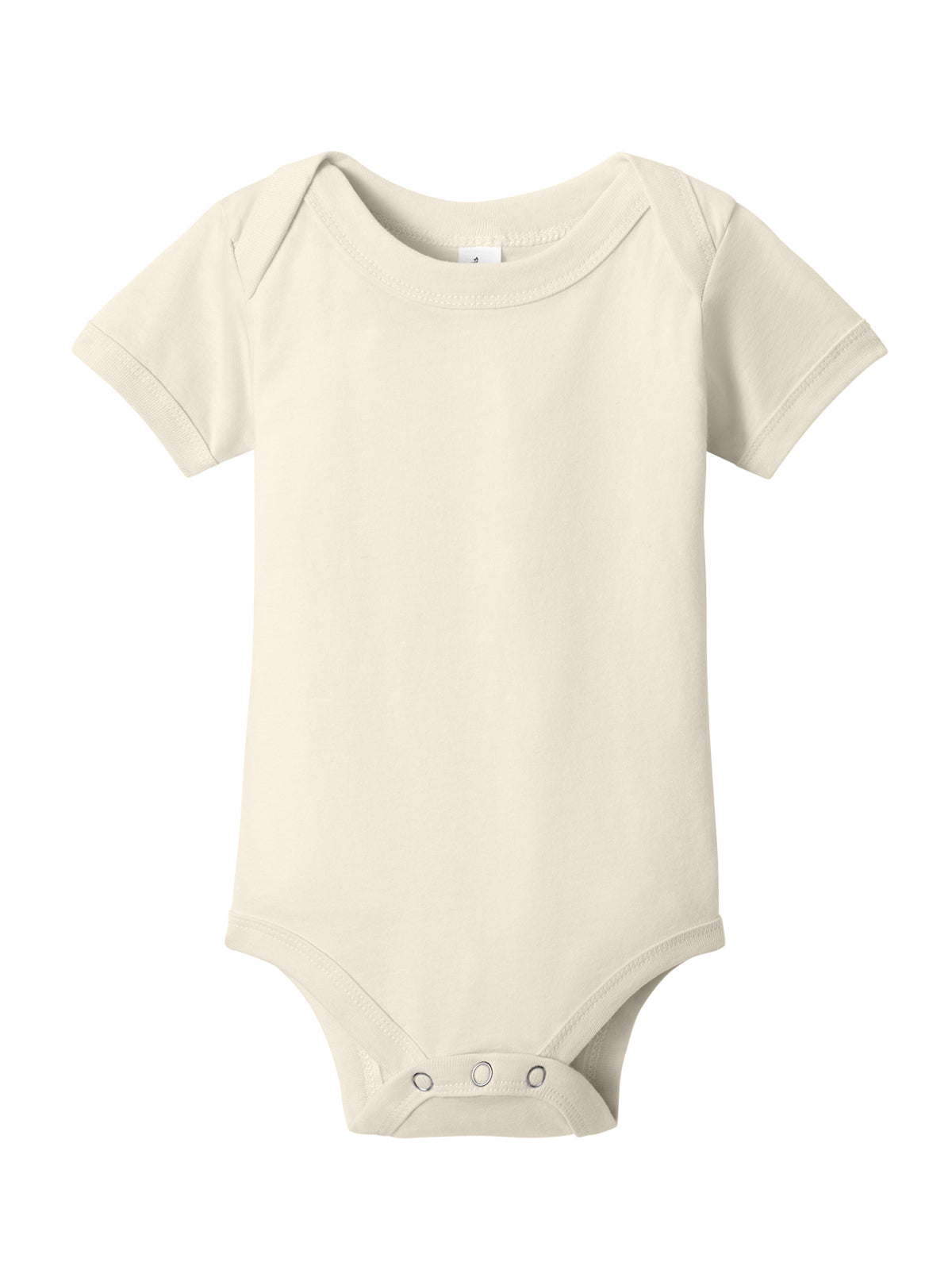 Unisex Infant Jersey Short Sleeve One Piece - BC100B - Natural
