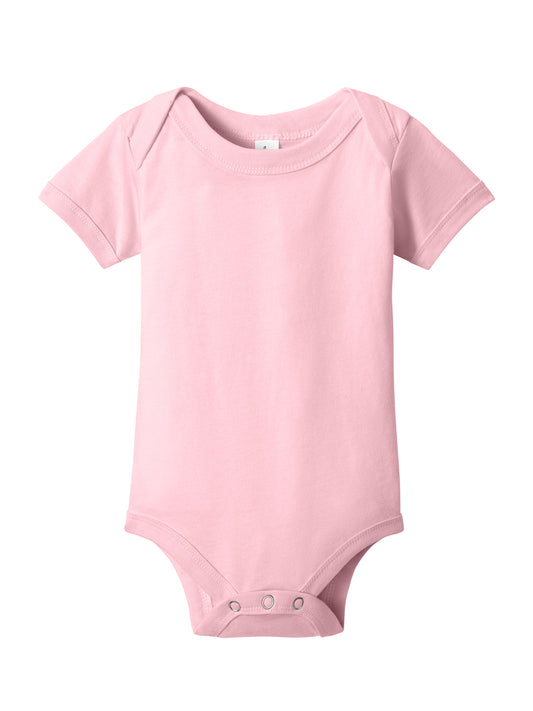 Unisex Infant Jersey Short Sleeve One Piece - BC100B - Pink