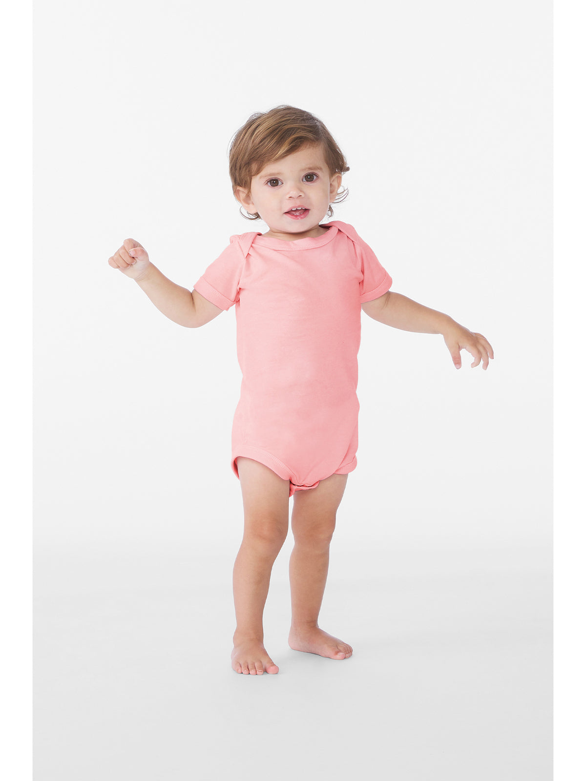 Unisex Infant Jersey Short Sleeve One Piece - BC100B - Pink