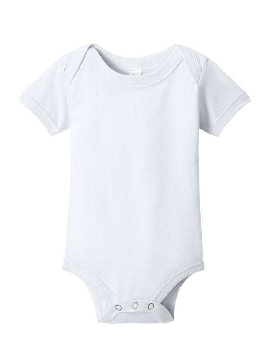Unisex Infant Jersey Short Sleeve One Piece - BC100B - White