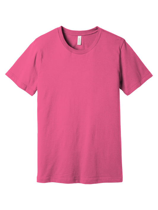 Unisex Jersey Short Sleeve Tee - BC3001 - Charity Pink