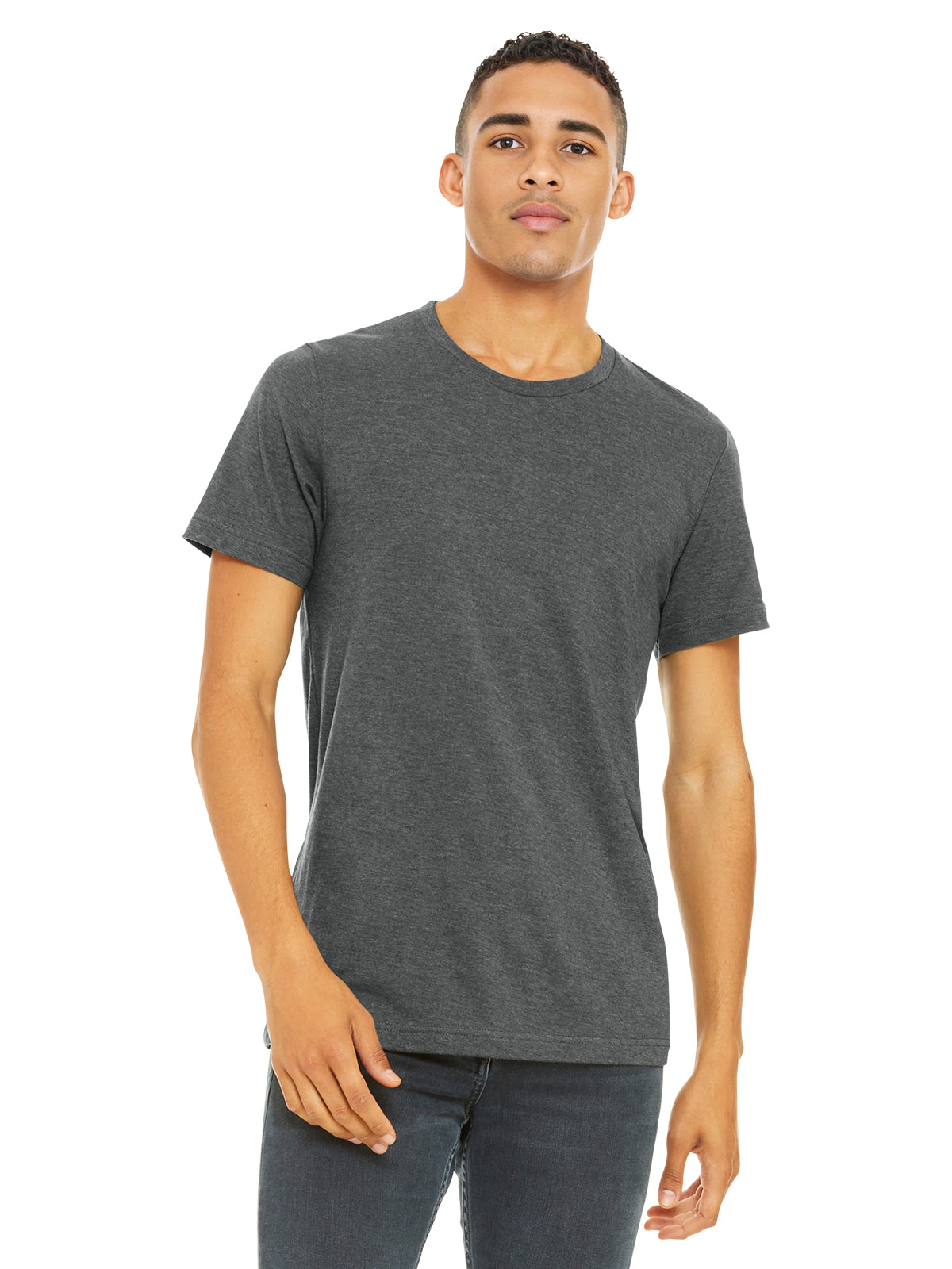 Unisex Heather CVC Short Sleeve Tee - BC3001CVC - Deep Heather