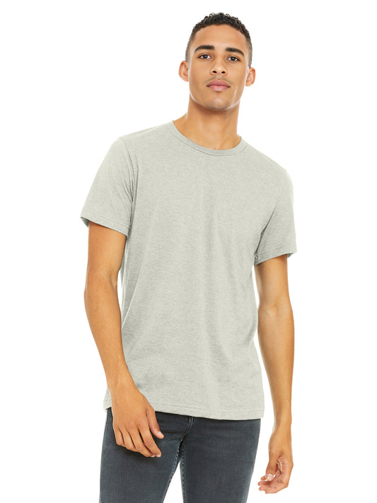 Unisex Heather CVC Short Sleeve Tee - BC3001CVC - Heather Cement
