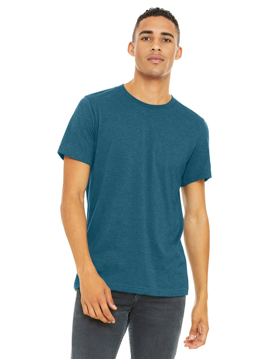 Unisex Heather CVC Short Sleeve Tee - BC3001CVC - Heather Deep Teal