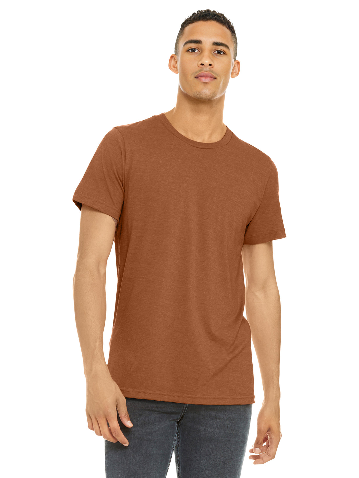 Unisex Heather CVC Short Sleeve Tee - BC3001CVC - Heather Autumn
