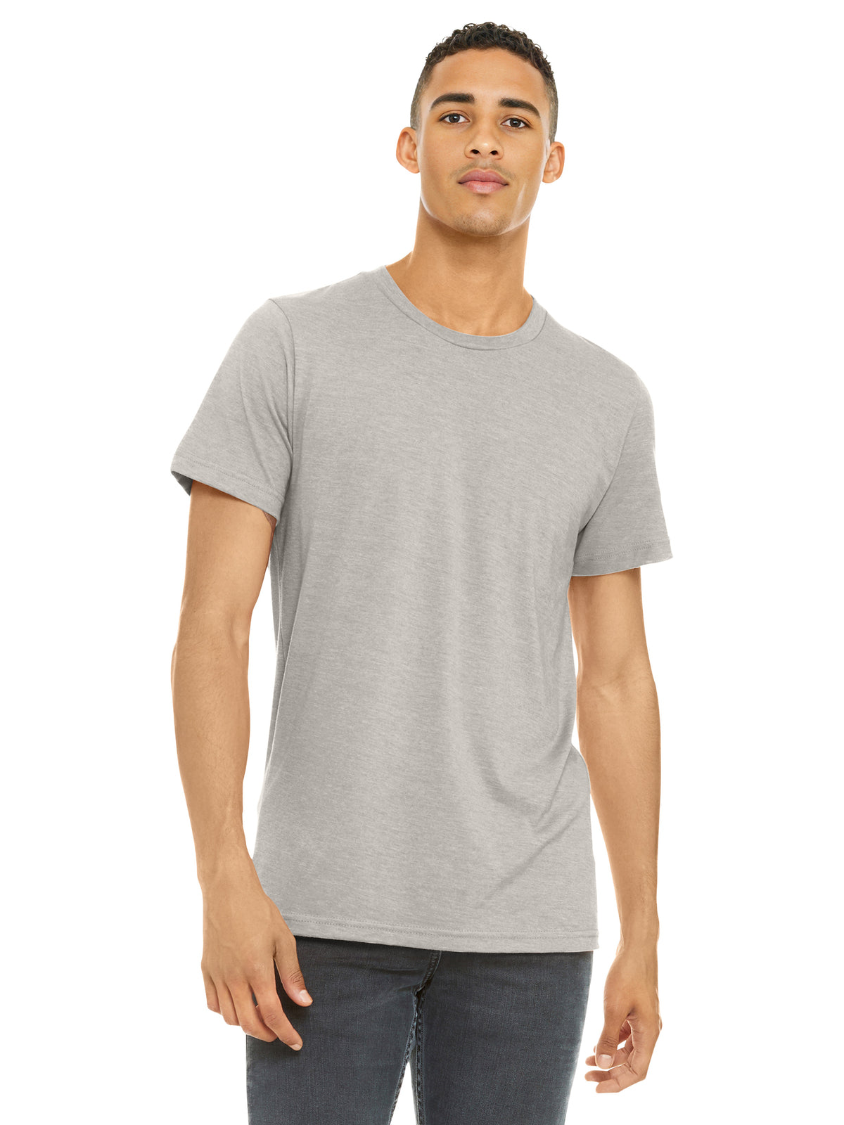 Unisex Heather CVC Short Sleeve Tee - BC3001CVC - Heather Dust