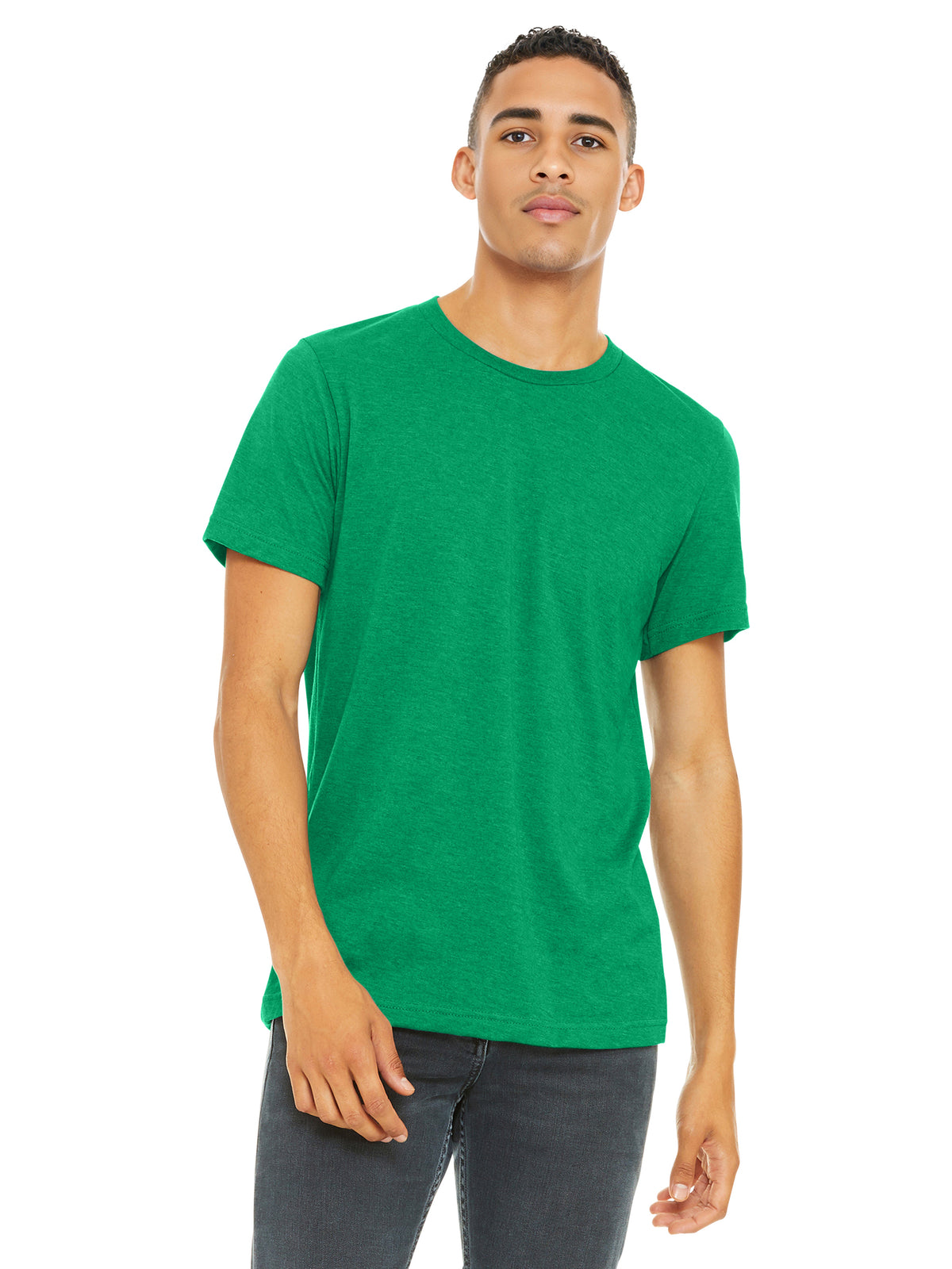 Unisex Heather CVC Short Sleeve Tee - BC3001CVC - Heather Kelly