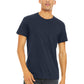 Unisex Heather CVC Short Sleeve Tee - BC3001CVC - Heather Midnight Navy