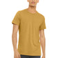 Unisex Heather CVC Short Sleeve Tee - BC3001CVC - Heather Mustard