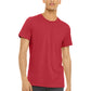 Unisex Heather CVC Short Sleeve Tee - BC3001CVC - Heather Red