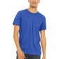 Unisex Heather CVC Short Sleeve Tee - BC3001CVC - Heather True Royal