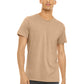 Unisex Heather CVC Short Sleeve Tee - BC3001CVC - Heather Sand Dune