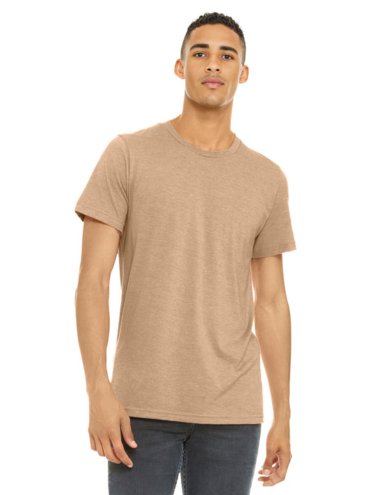 Unisex Heather CVC Short Sleeve Tee - BC3001CVC - Heather Sand Dune