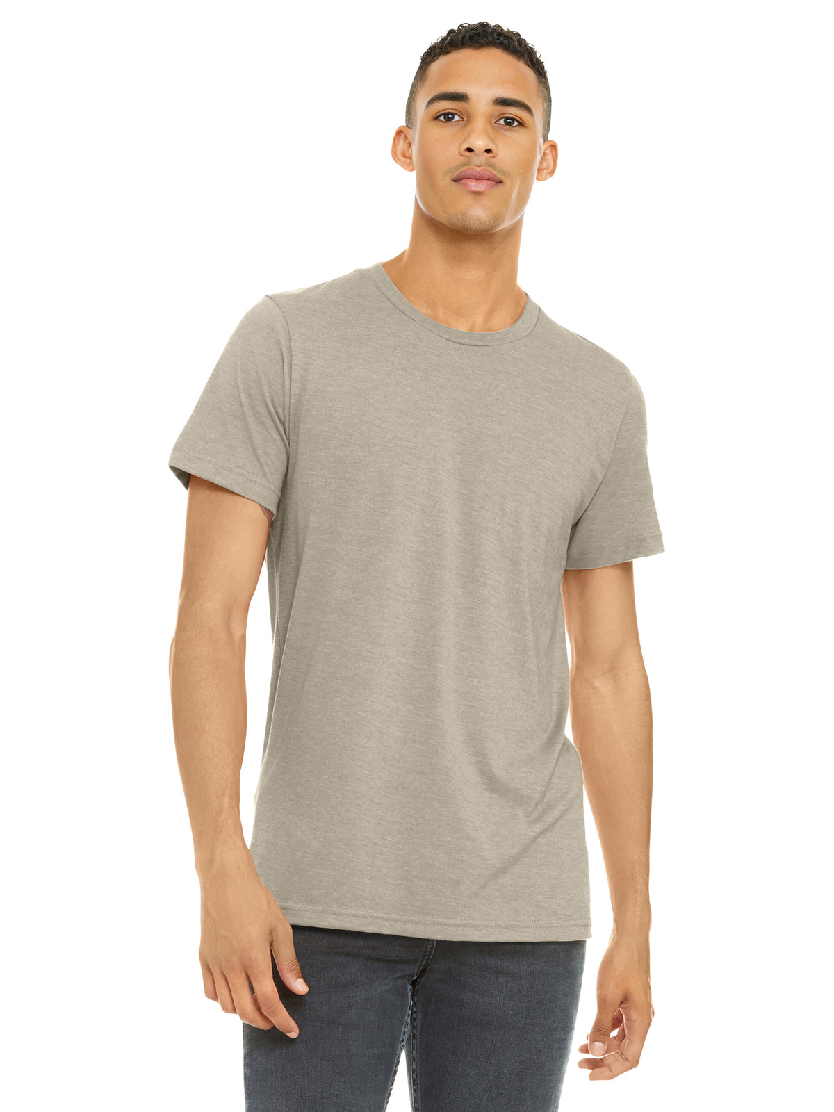 Unisex Heather CVC Short Sleeve Tee - BC3001CVC - Heather Tan