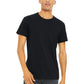 Unisex Heather CVC Short Sleeve Tee - BC3001CVC - Solid Black Blend