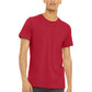 Unisex Heather CVC Short Sleeve Tee - BC3001CVC - Solid Red Blend