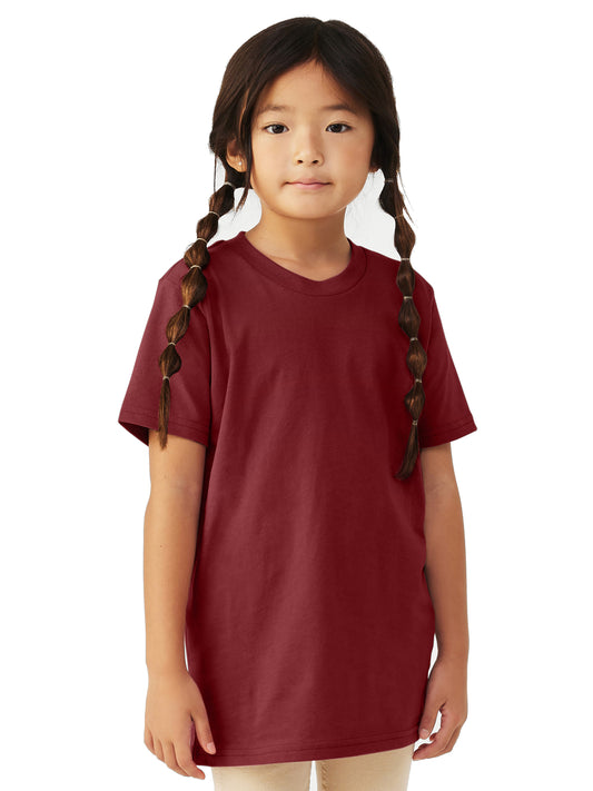 Youth Jersey Short Sleeve Tee - BC3001Y - Cardinal